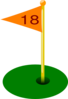 Golf Flag 18th Hole Clip Art