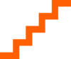 Orange Stairs Clip Art