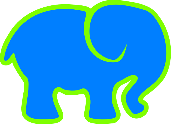 clipart green elephant - photo #26