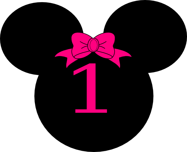 Minnie Mouse 1 Year Clip Art at Clker vector clip art online
