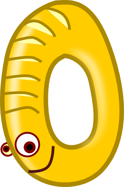 Number Zero Yellow Clip Art at Clker.com - vector clip art online