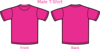 Pink Shirt Template Clip Art