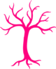 Pink Dead Tree Clip Art