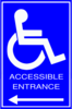 Accessable Entrance Sign Clip Art