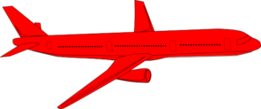 Red Jet Clip Art