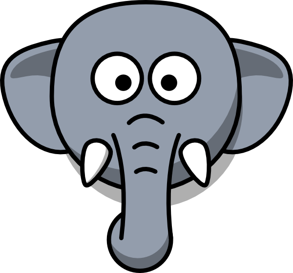 elephant head clipart - photo #1