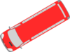 Red Bus - 210 Clip Art