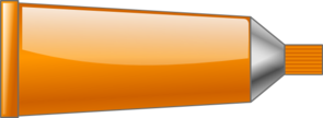 Color Tube Orange Clip Art