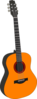 Orange Guitar Clip Art