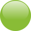 Glossy Light Green Circle Button Clip Art