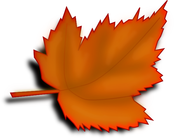 clip art red leaf - photo #45