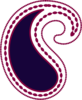 Paisley Berry Purple Clip Art