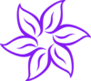 Purple Flower  Clip Art