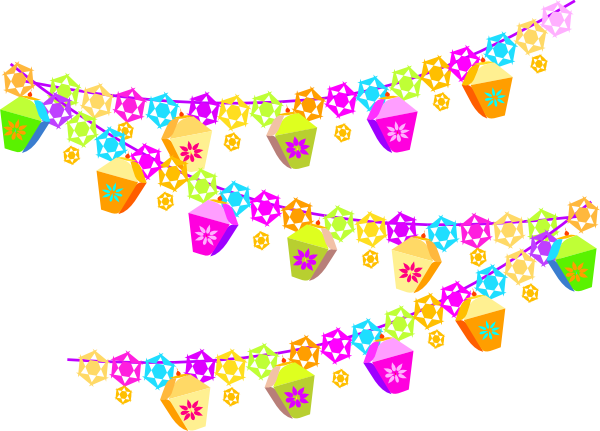 Spring Party Garland Clip Art at Clker.com - vector clip art online