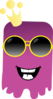 Purple King Monster Clip Art