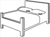 Bed Outline Clip Art