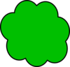 Green Cloud Clip Art