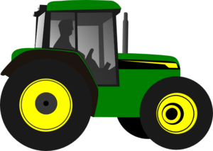 Tractor-greenyellow Clip Art