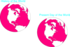 Pink White World Clip Art