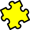 Yellow Puzzle Piece Clip Art