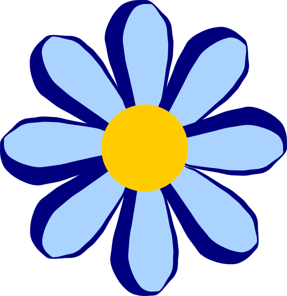 blue flower clipart - photo #10
