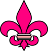 Pink Fleur De Lis Clip Art