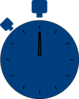 Blue Stop Watch Clip Art