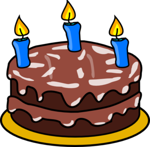 Three Birthday Cake Clip Art