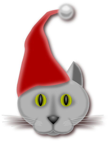 clipart christmas cats - photo #35