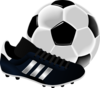 Soccer Ball And Shoe Clip Art