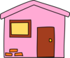Pink House 3 Clip Art
