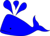 Whales Spew Clip Art