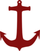 Red Anchor Clip Art