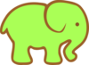 Green Ellie Clip Art