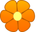 Orange Flower Clip Art