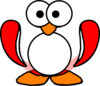 Red Penguin Clip Art