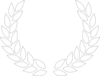 Laurel Wreath White Clip Art