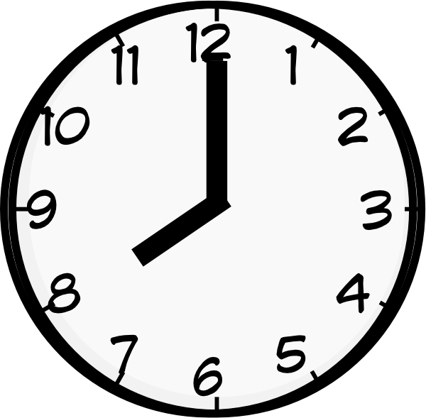 clipart 8 o'clock - photo #1