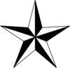Black Nautical Star Clip Art