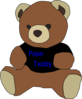 Poker Teddy Clip Art