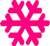 Pink Snow Flake Clip Art