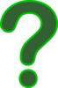 Dark Green Question Mark Clip Art