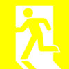 Emergency Exit Yellow Clip Art