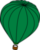 Hot Air Balloon Green Clip Art