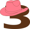  3  Cowgirl Hat Clip Art