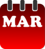 March Calendar Clip Art