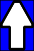 Arrows Up(blue) Clip Art