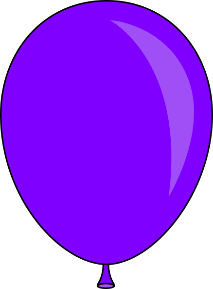 clipart purple balloons - photo #1