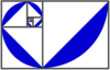 Fibonacci Spiral Blue/purple Clip Art