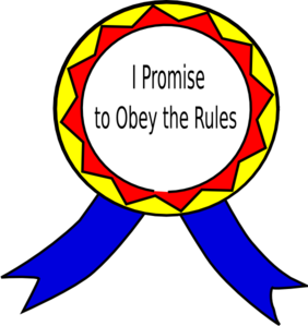 Obey The Rules Badge Clip Art